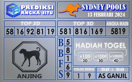 PREDIKSI SYDNEY 13 FEBRUARI 2024