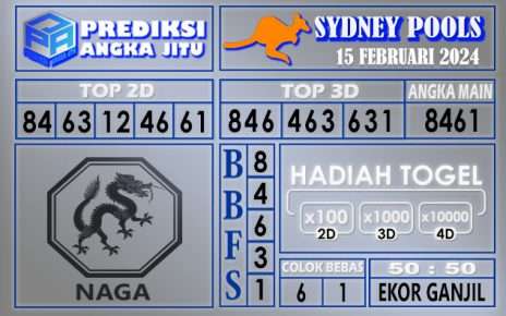 PREDIKSI SYDNEY 15 FEBRUARI 2024