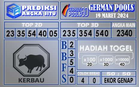 PREDIKSI GERMAN 19 MARET 2024