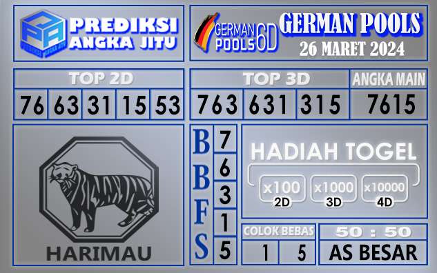 PREDIKSI GERMAN 26 MARET 2024