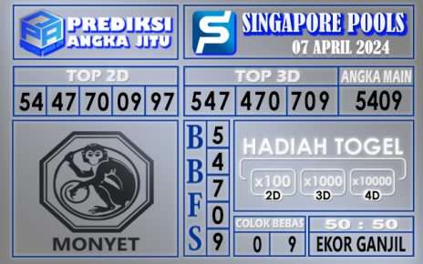 PREDIKSI SINGAPORE 07 APRIL 2024