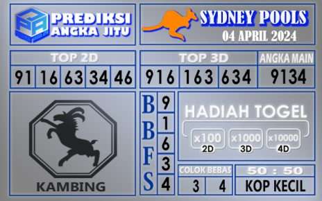 PREDIKSI SYDNEY 04 APRIL 2024