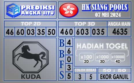 PREDIKSI HK SIANG 07 MEI 2024