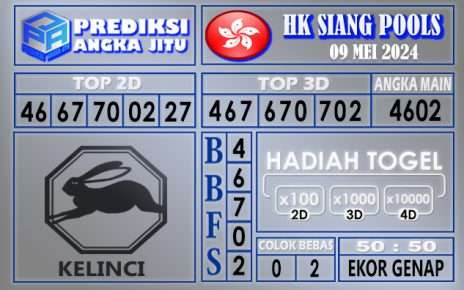 PREDIKSI HK SIANG 09 MEI 2024