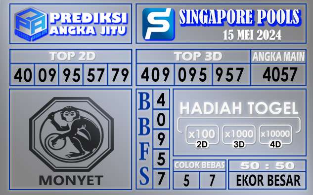 PREDIKSI SINGAPORE 15 MEI 2024