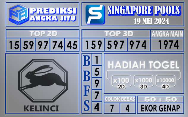 PREDIKSI SINGAPORE 19 MEI 2024