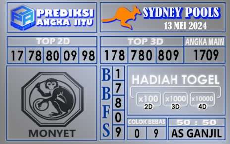 PREDIKSI SYDNEY 13 MEI 2024