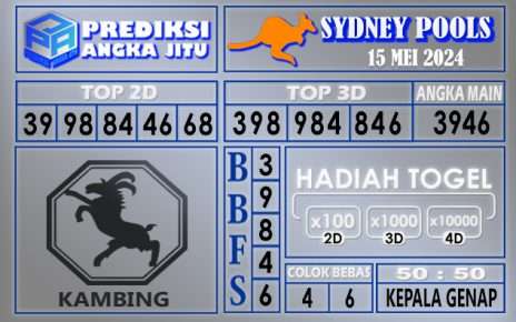 PREDIKSI SYDNEY 15 MEI 2024