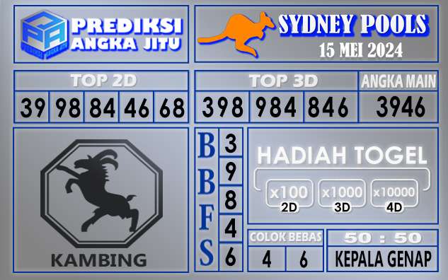 PREDIKSI SYDNEY 15 MEI 2024