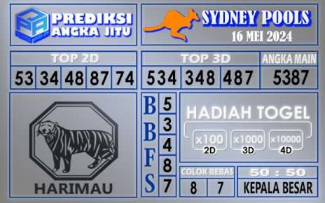 PREDIKSI SYDNEY 16 MEI 2024