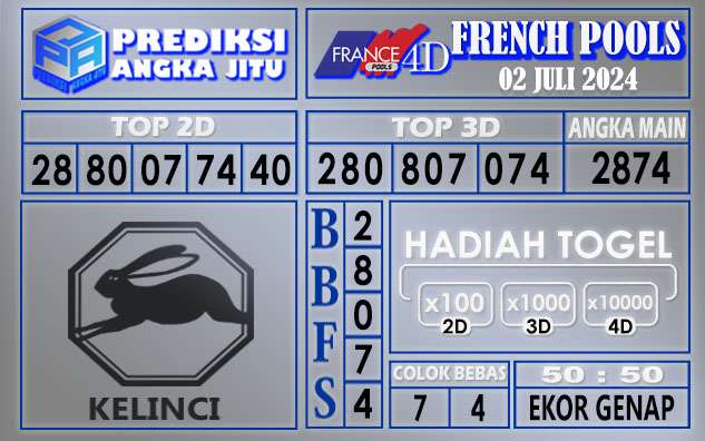 PREDIKSI FRENCH TGL 02 JULI 2024