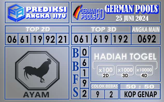 PREDIKSI GERMAN 25 JUNI 2024