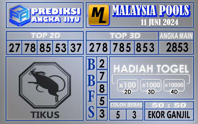 PREDIKSI MALAYSIA 11 JUNI 2024