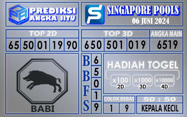 PREDIKSI SINGAPORE 06 JUNI 2024