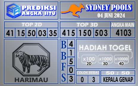 PREDIKSI SYDNEY 04 JUNI 2024