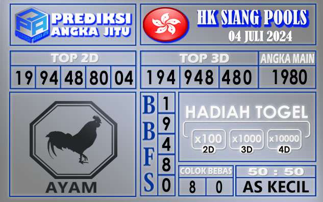 PREDIKSI HK SIANG 04 JULI 2024