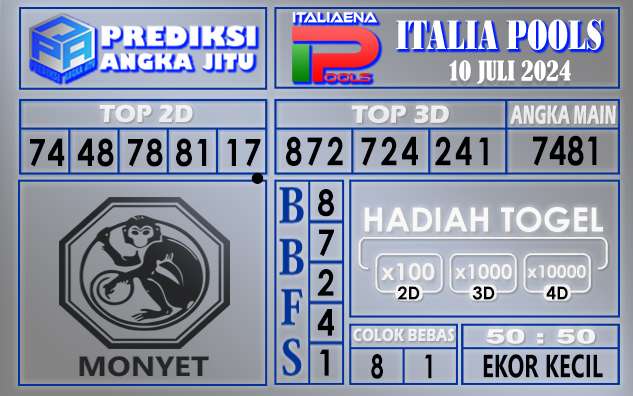 PREDIKSI ITALIA TGL 10 JULI 2024