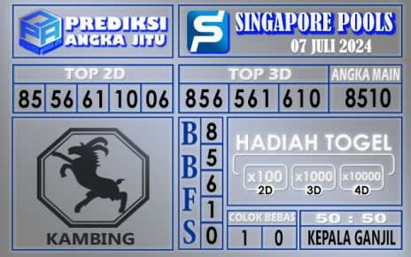 PREDIKSI SINGAPORE 07 JULI 2024