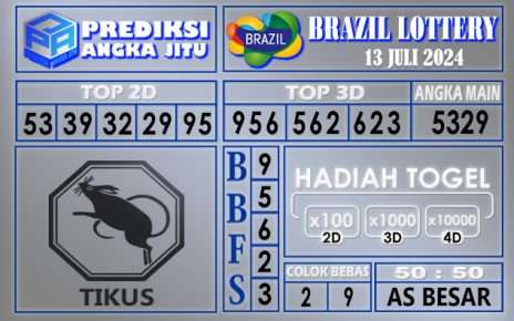 Prediksi BRAZIL tgl 13 juli 2024