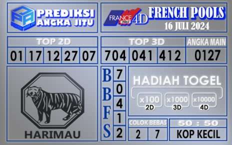 Prediksi FRENCH tgl 16 juli 2024