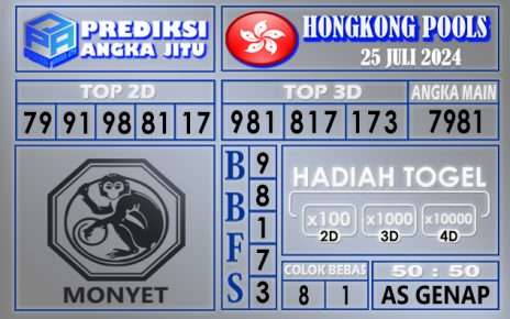 Prediksi HONGKONG tgl 25 juli 2024