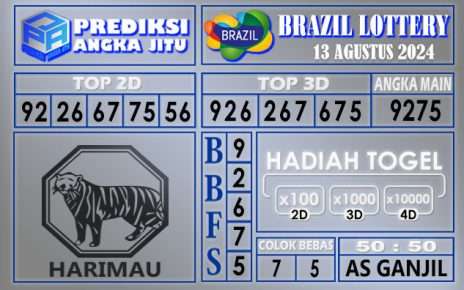 PREDIKSI BRAZIL 13 AGUSTUS 2024