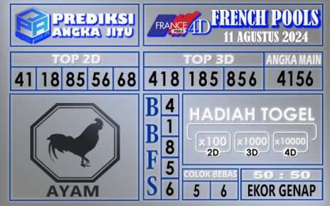 PREDIKSI FRENCH 11 AGUSTUS 2024