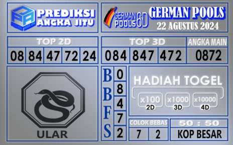 PREDIKSI GERMAN 22 AGUSTUS 2024