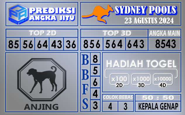 PREDIKSI SYDNEY 23 AGUSTUS 2024