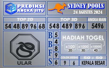 PREDIKSI SYDNEY 24 AGUSTUS 2024