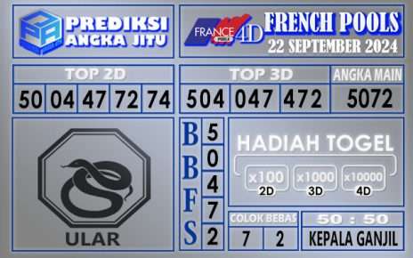 PREDIKSI FRENCH 22 SEPTEMBER 2024