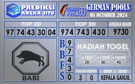 PREDIKSI GERMAN 01 OCTOBER 2024