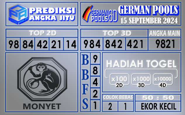 PREDIKSI GERMAN 15 SEPTEMBER 2024