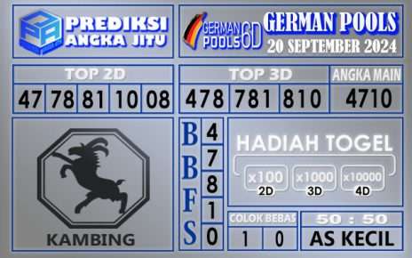 PREDIKSI GERMAN 20 SEPTEMBER 2024