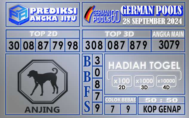 PREDIKSI GERMAN 28 SEPTEMBER 2024