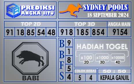 PREDIKSI SYDNEY 18 SEPTEMBER 2024