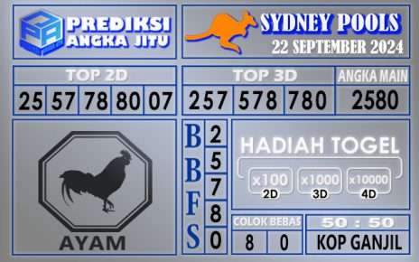 PREDIKSI SYDNEY 22 SEPTEMBER 2024