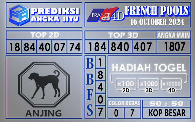 PREDIKSI FRENCH 16 OCTOBER 2024