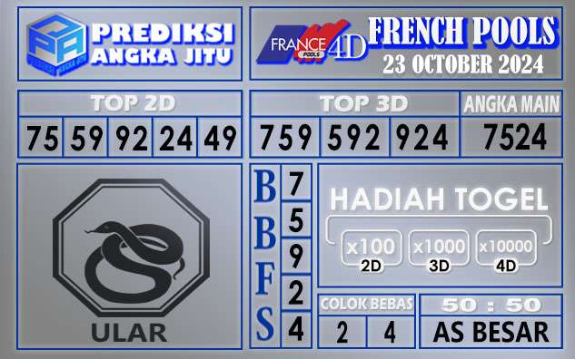 PREDIKSI FRENCH 23 OCTOBER 2024