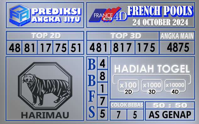 PREDIKSI FRENCH 24 OCTOBER 2024