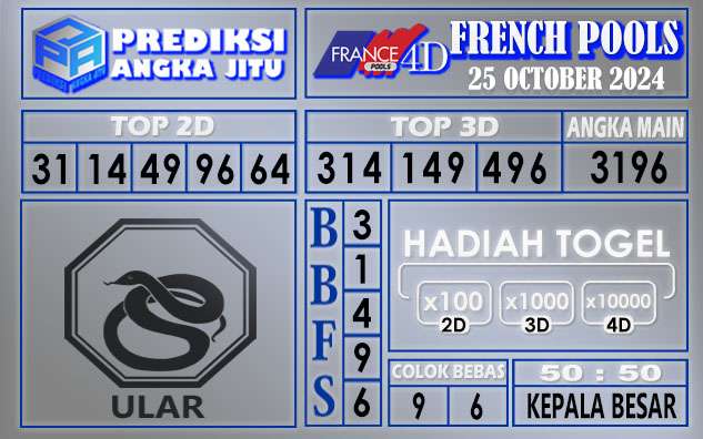 PREDIKSI FRENCH 25 OCTOBER 2024