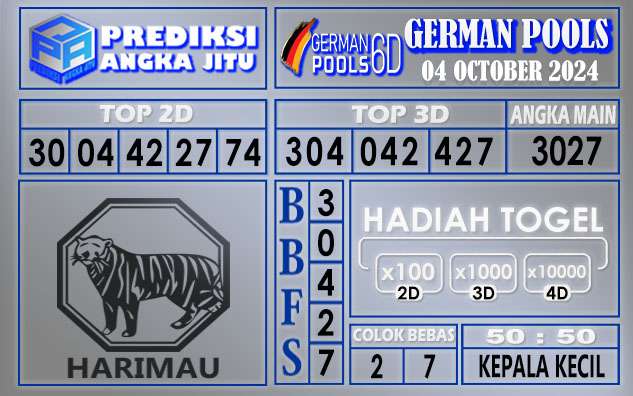 PREDIKSI GERMAN 04 OCTOBER 2024