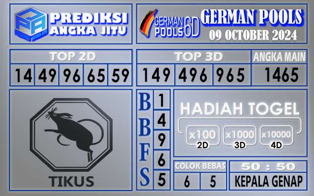 PREDIKSI GERMAN 09 OCTOBER 2024