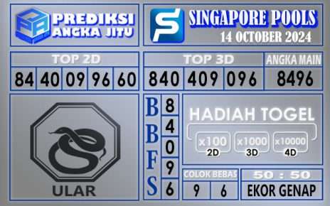 PREDIKSI SINGAPORE 14 OCTOBER 2024