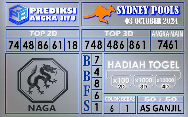 PREDIKSI SYDNEY 03 OCTOBER 2024