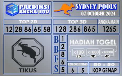 PREDIKSI SYDNEY 07 OCTOBER 2024