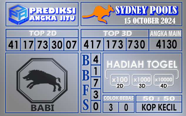 PREDIKSI SYDNEY 15 OCTOBER 2024