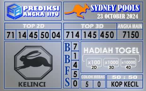 PREDIKSI SYDNEY 23 OCTOBER 2024