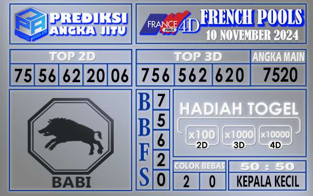 PREDIKSI FRENCH 10 NOVEMBER 2024