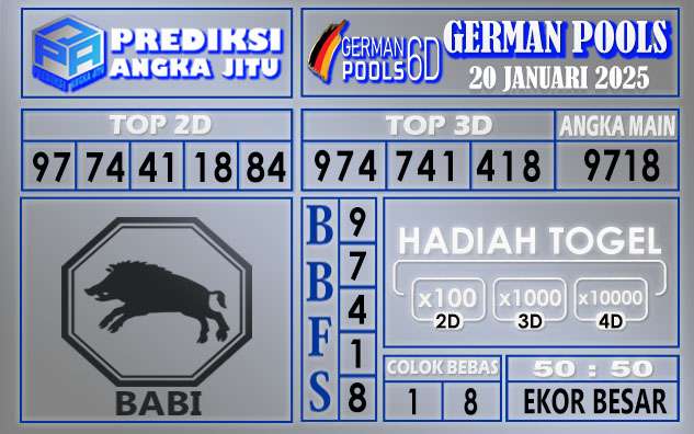 PREDIKSI GERMAN 20 JANUARI 2025